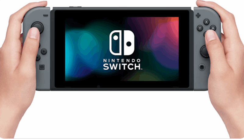 Nintendo Switch with Gray Joy-Con With Extended Battery - Image 7
